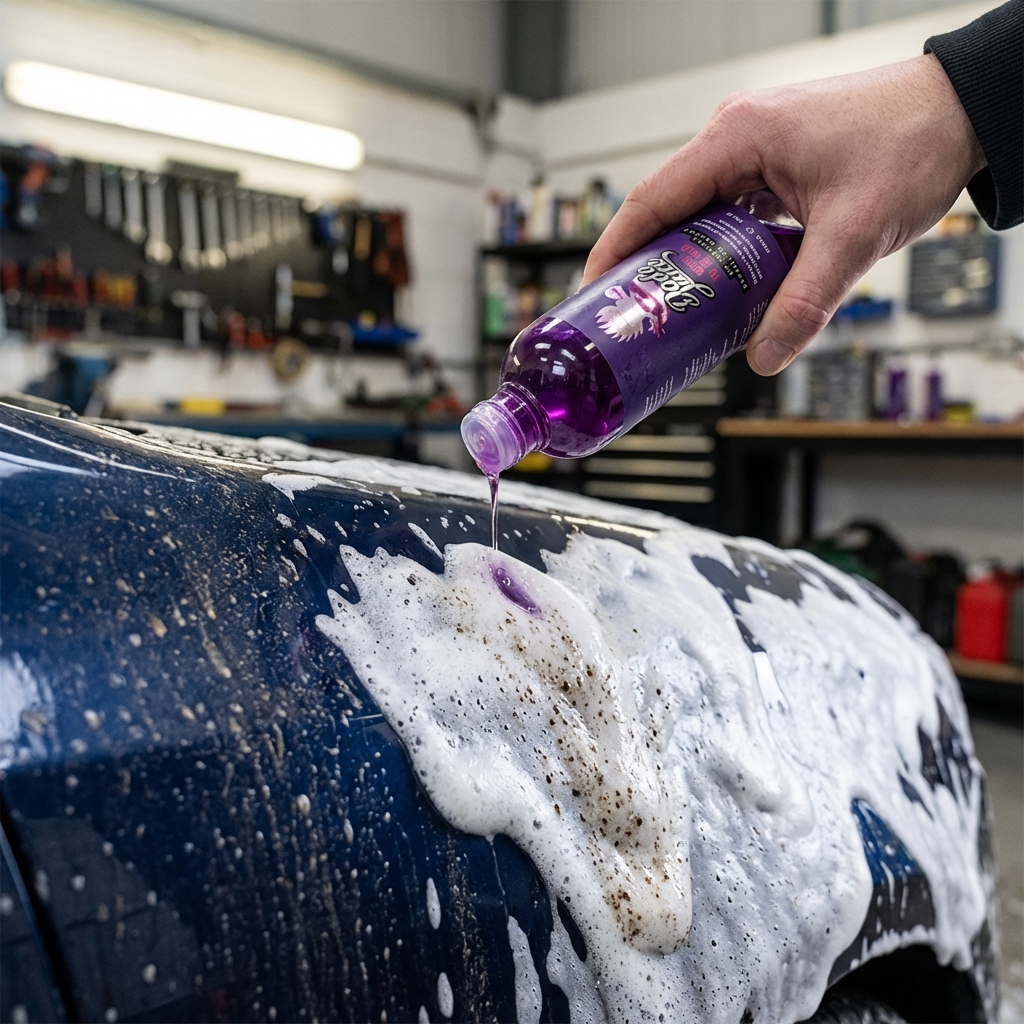 Produkttest av Bilschampo Dodo Juice Born to be Mild – detaljbild