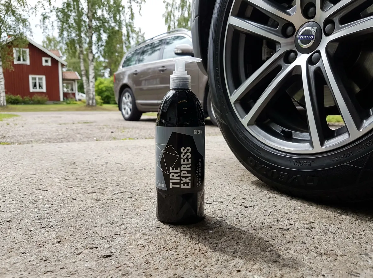 Gyeon Q²M Tire Express i testmiljö