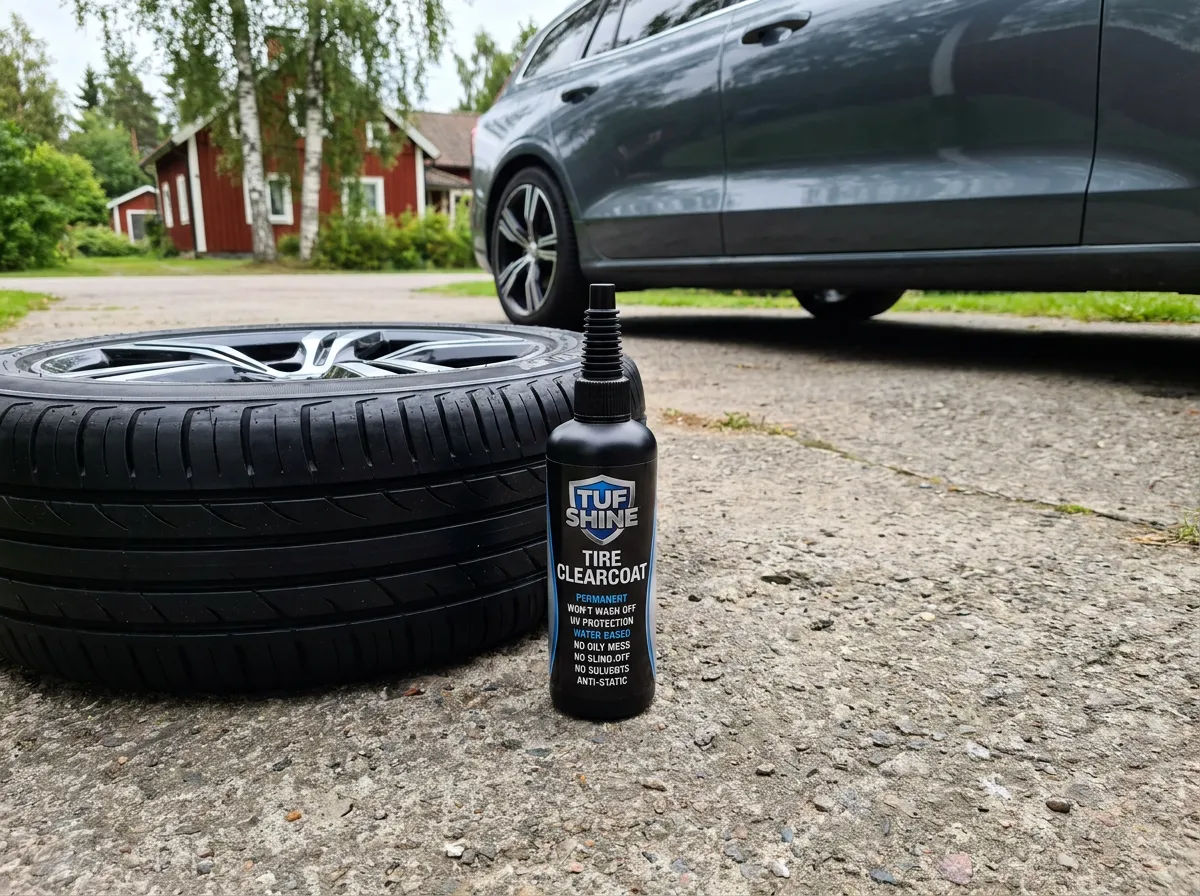 Tuf Shine Tire Clearcoat i testmiljö