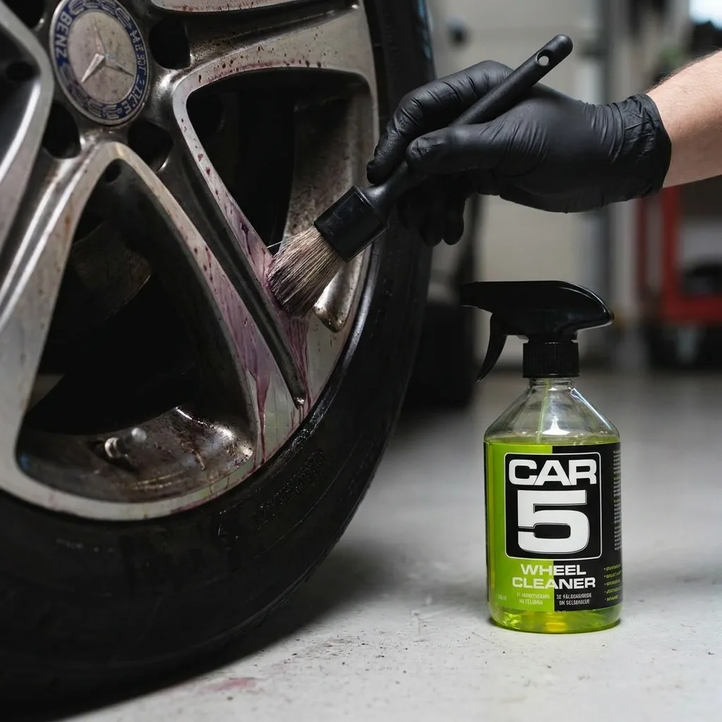 CAR5 Wheel Cleaner – närbild under test
