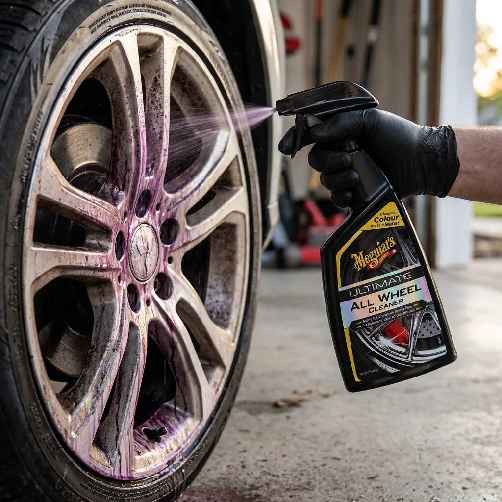 Meguiar's Ultimate All Wheel Cleaner – närbild under test