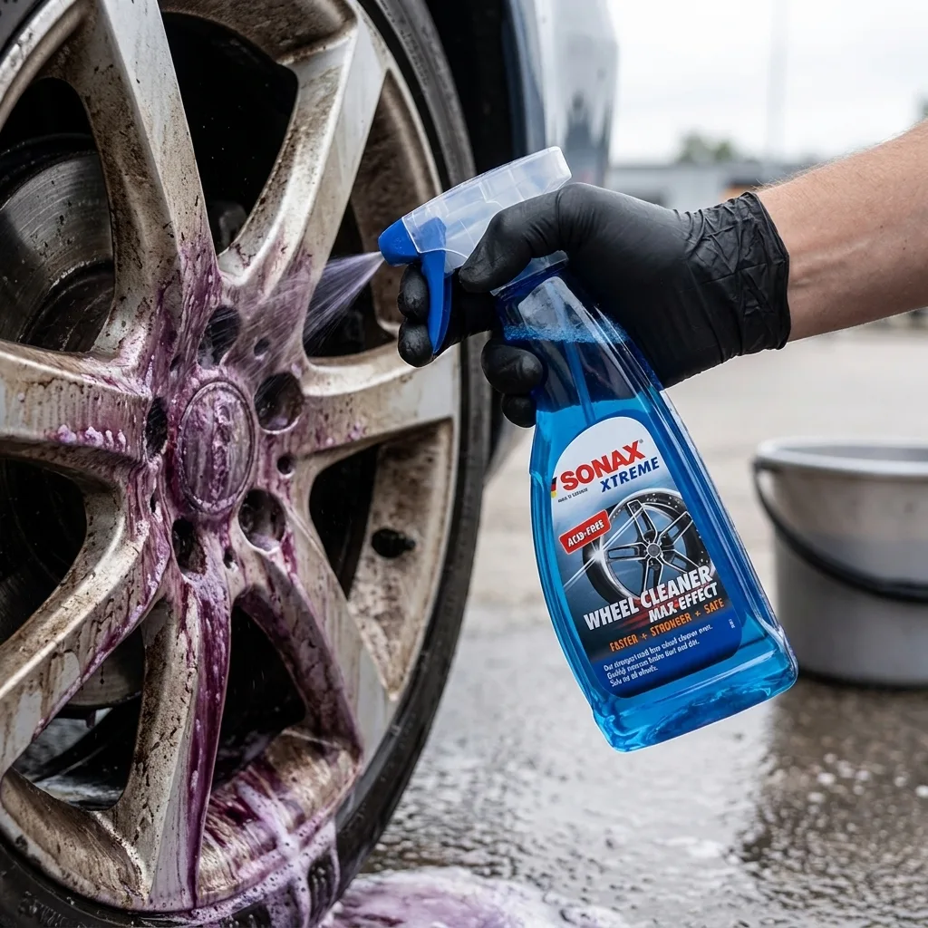 Sonax Xtreme WheelCleaner MaxEffect – närbild under test