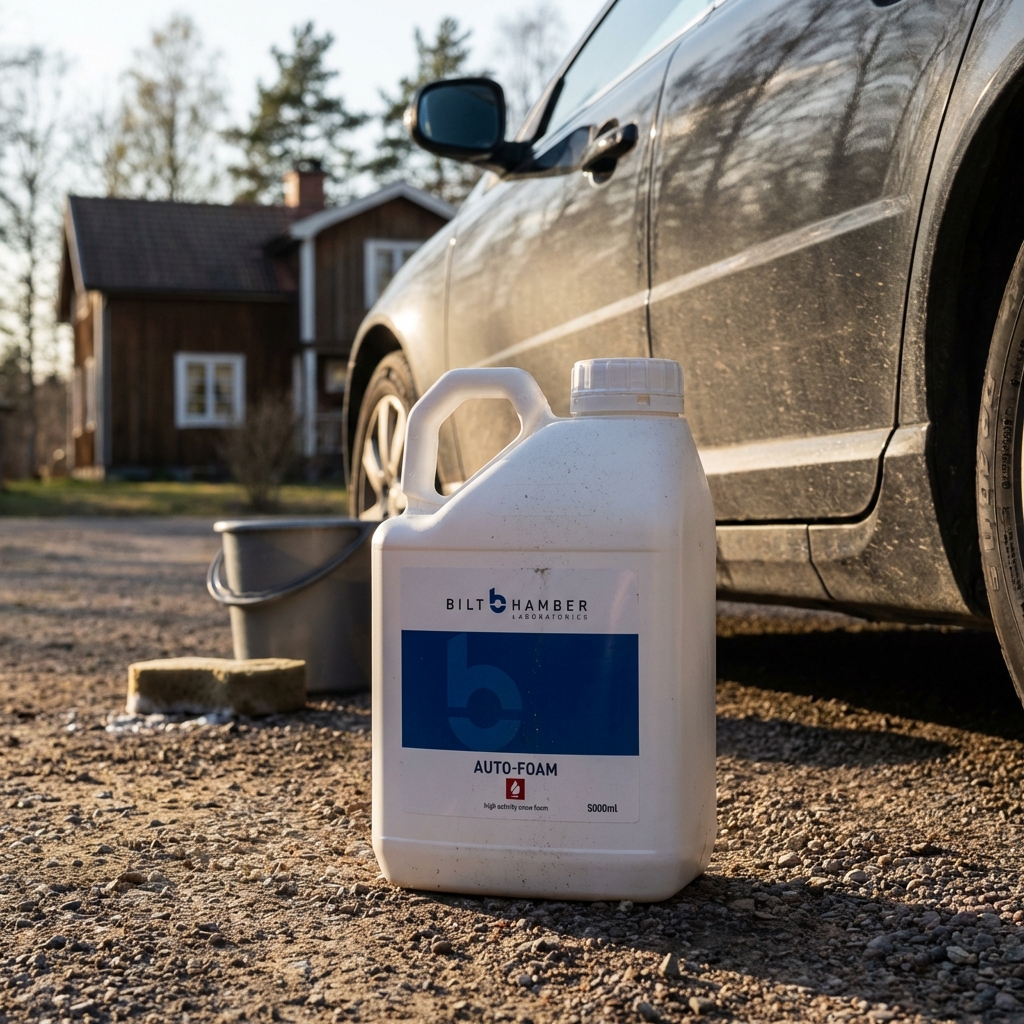 Produkttest av Förtvättsmedel Bilt Hamber Auto-Foam – översiktsbild