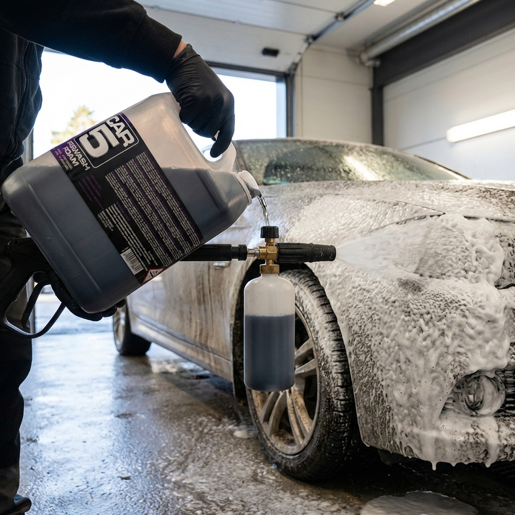 Produkttest av Förtvättsmedel CAR5 Prewash Foam – detaljbild