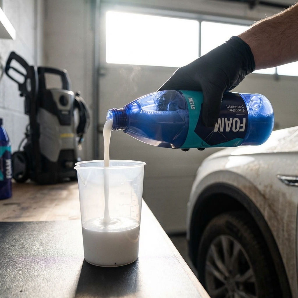 Produkttest av Förtvättsmedel Gyeon Q²M Foam – detaljbild