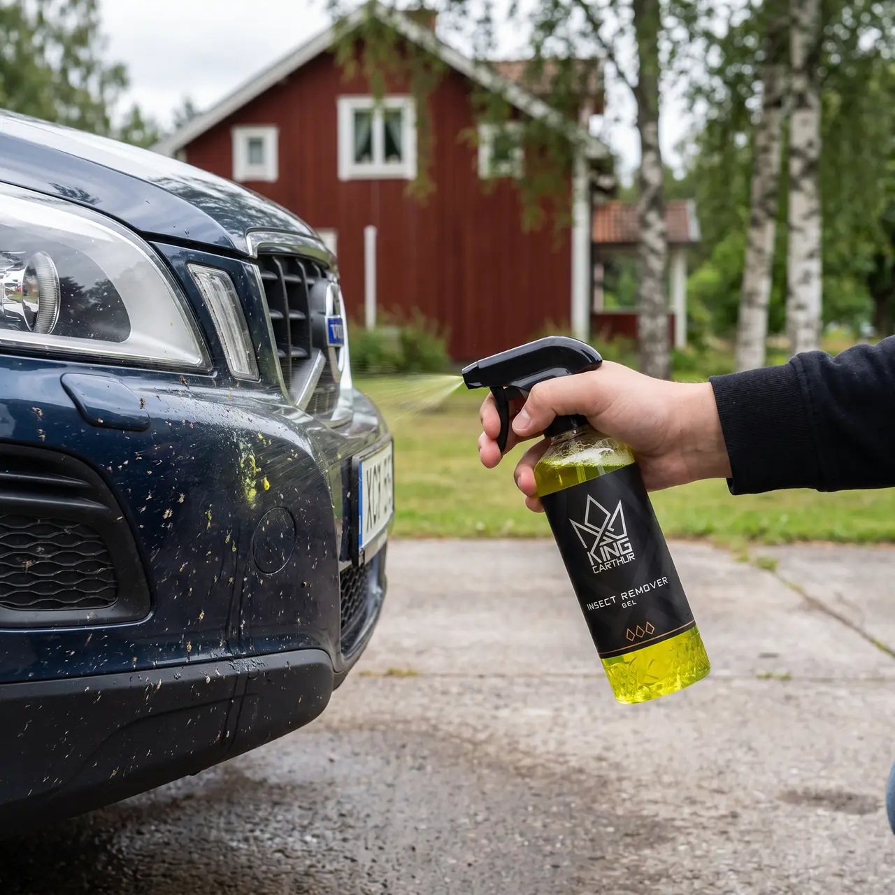 Bildmontage av King Carthur Insect Remover GEL