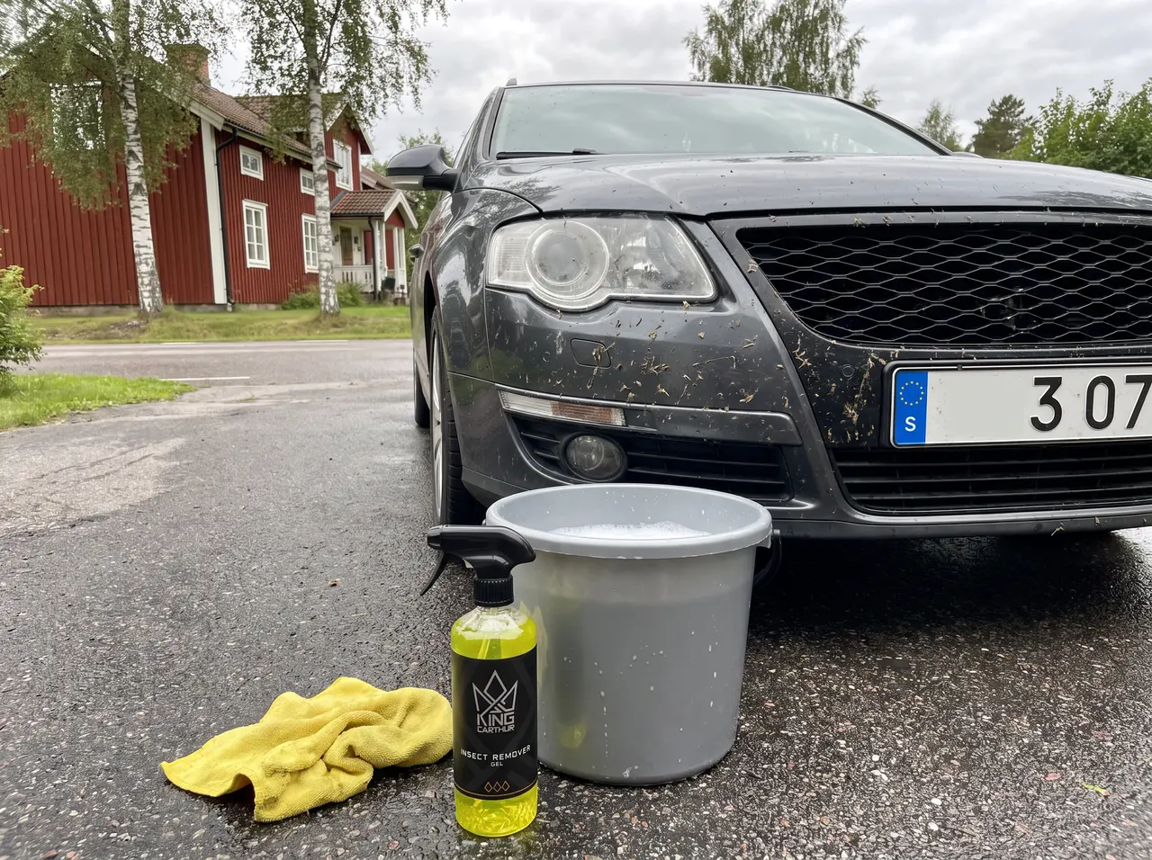 Bildmontage av King Carthur Insect Remover GEL