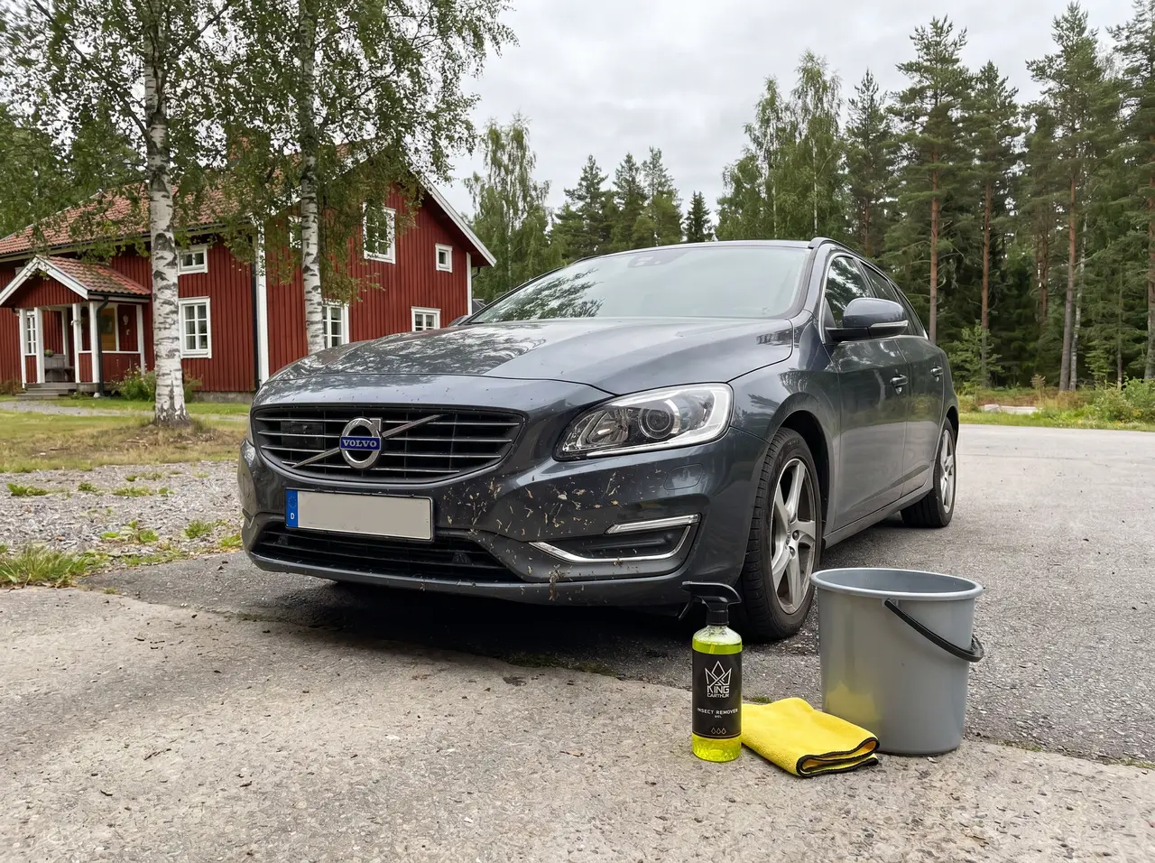 Bildmontage av King Carthur Insect Remover GEL