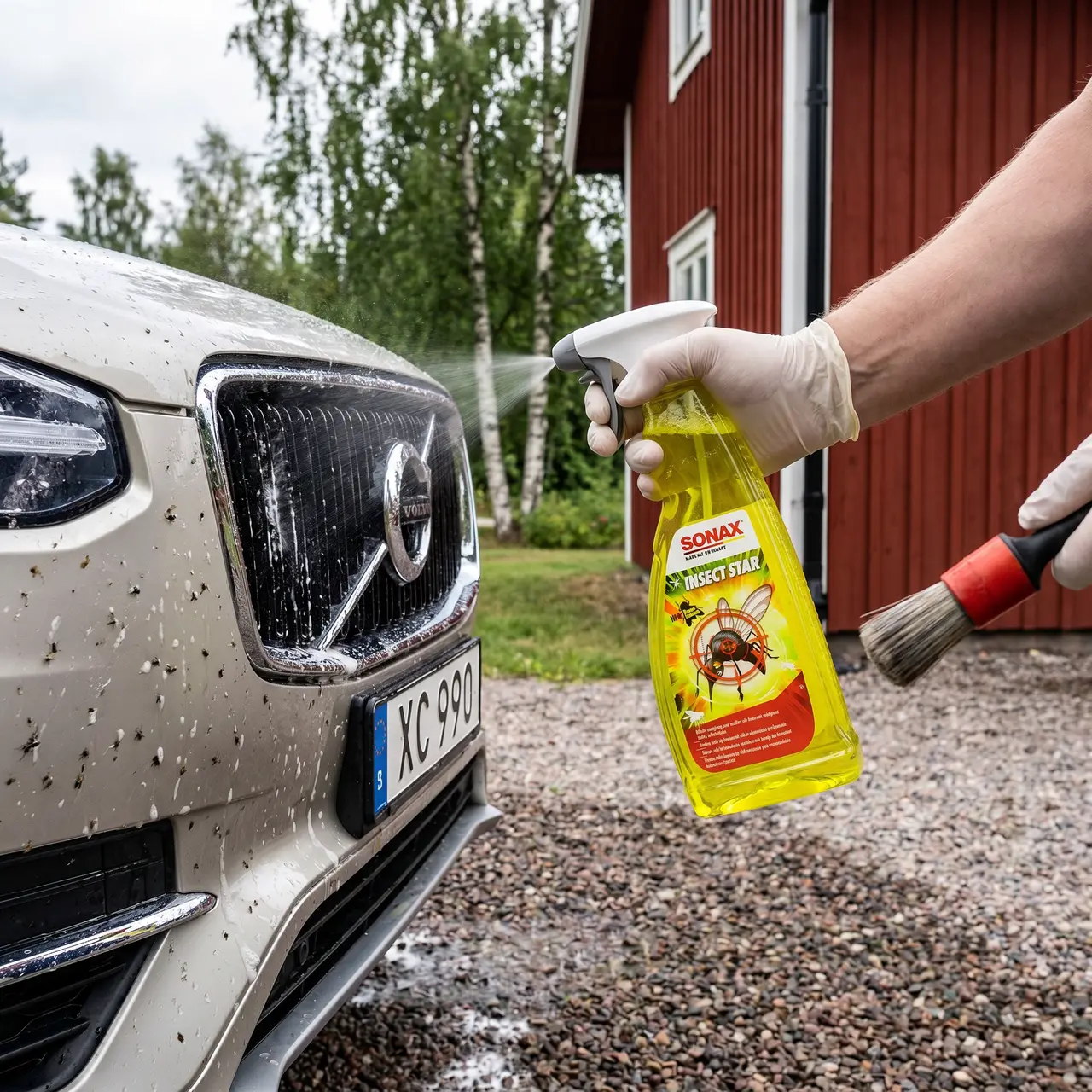 Bildmontage av Sonax Insect Star
