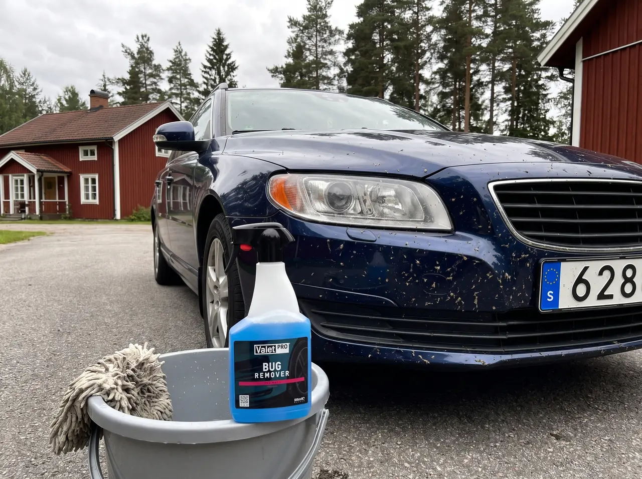 Bildmontage av ValetPRO Bug Remover