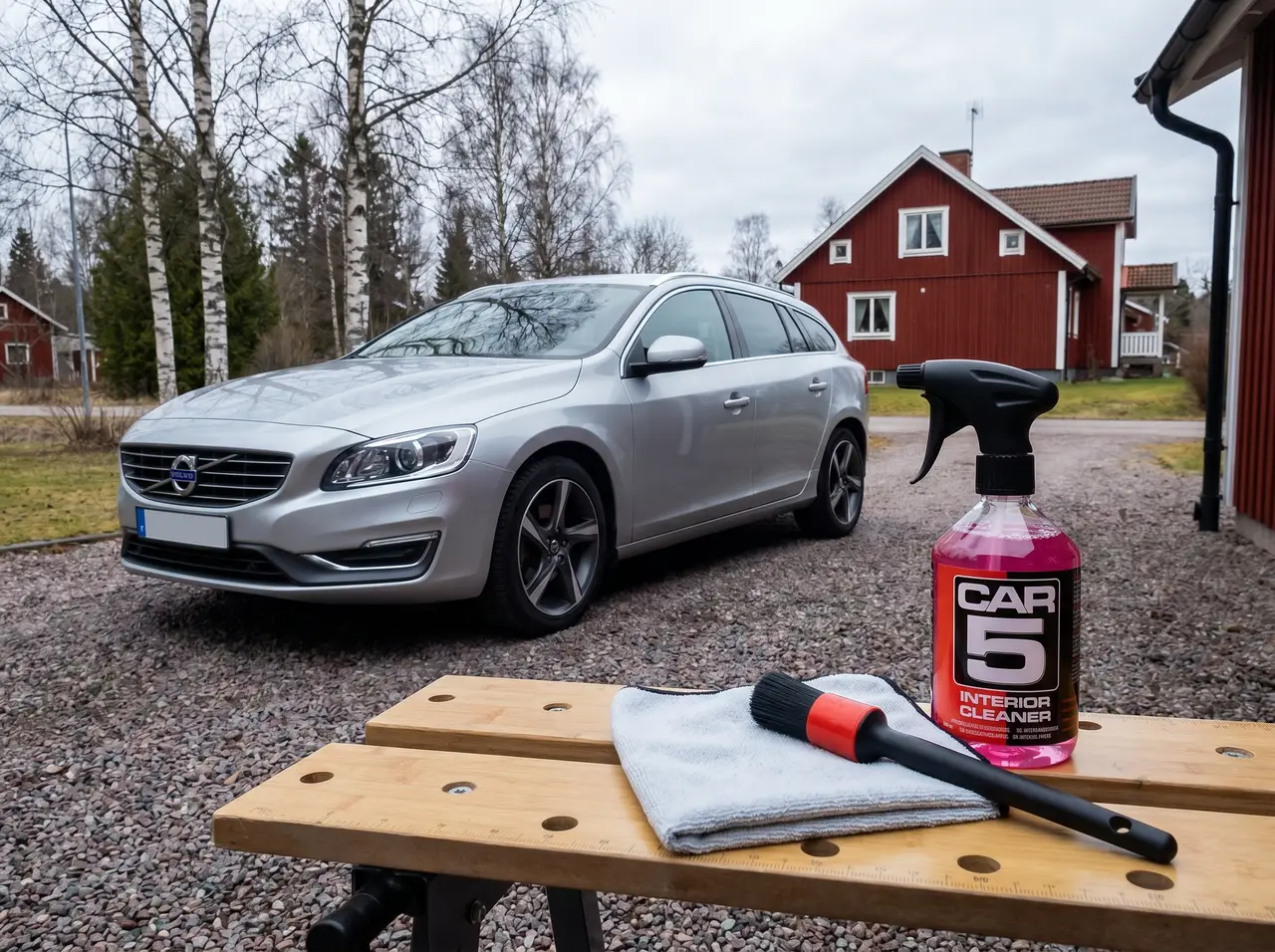Bildmontage av CAR5 Interior Cleaner