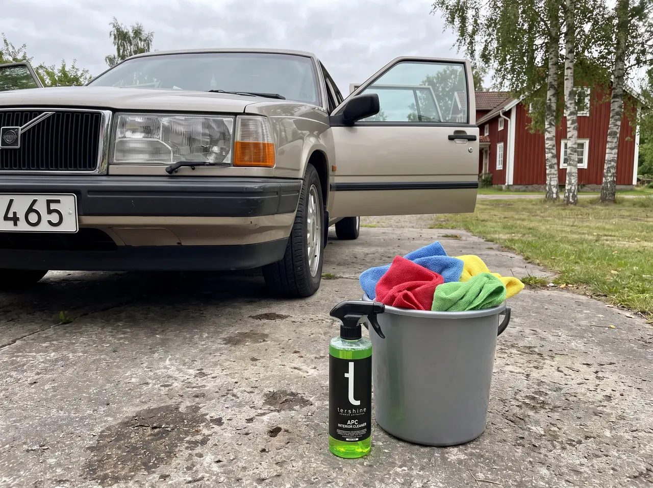 Bildmontage av tershine APC Interior Cleaner