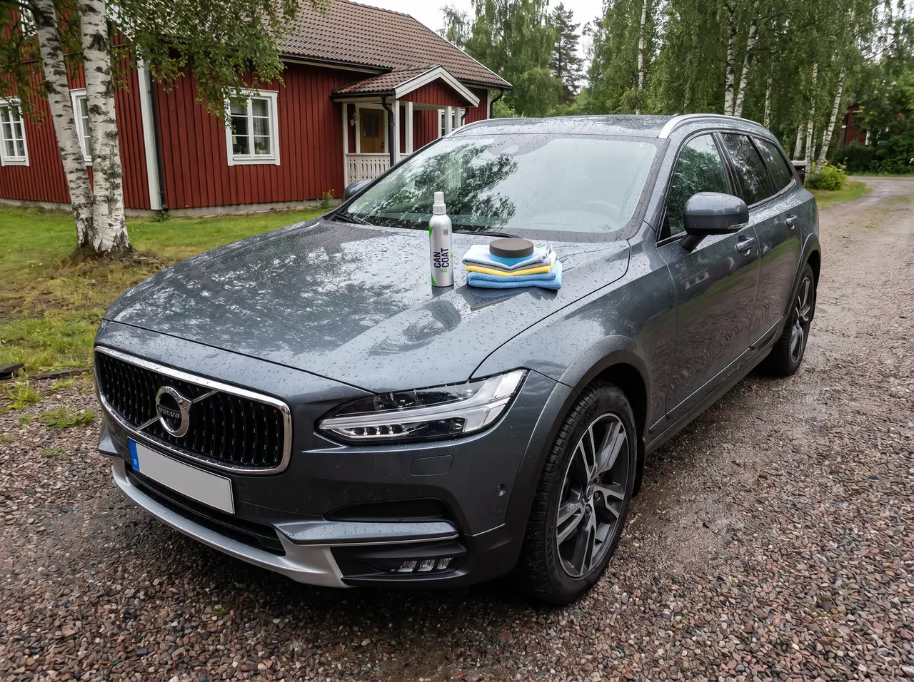 Bildmontage av Gyeon Q² CanCoat EVO