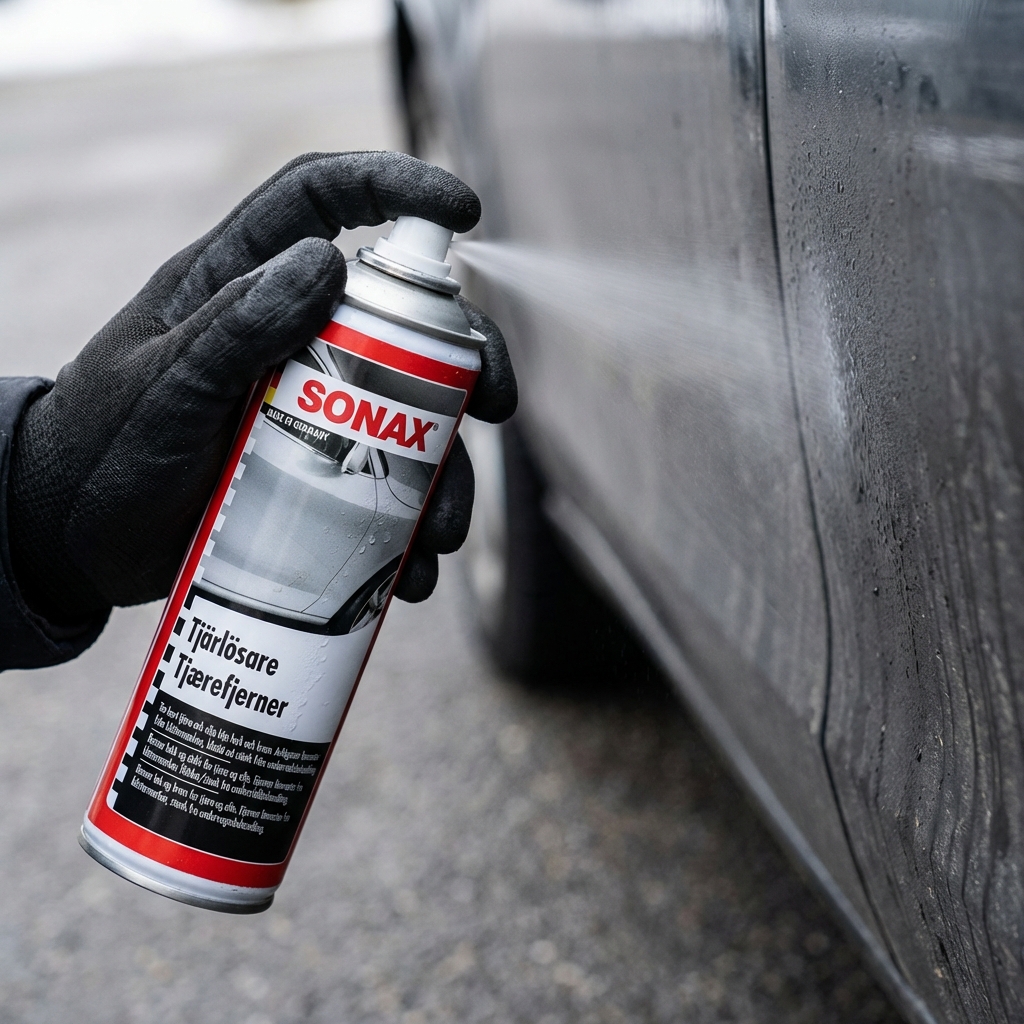 Produkttest av Sonax Tjärlösare - Kallavfettning 300 ml – detaljbild