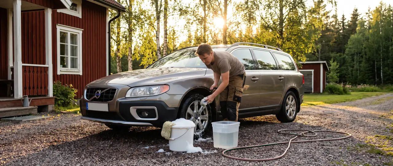 Tvätta bilen hemma – vad gäller egentligen? Regler och komplett guide 2026