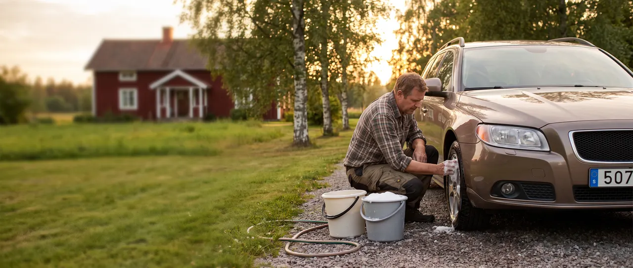 Tvätta bilen hemma – vad gäller egentligen? Regler och komplett guide 2026