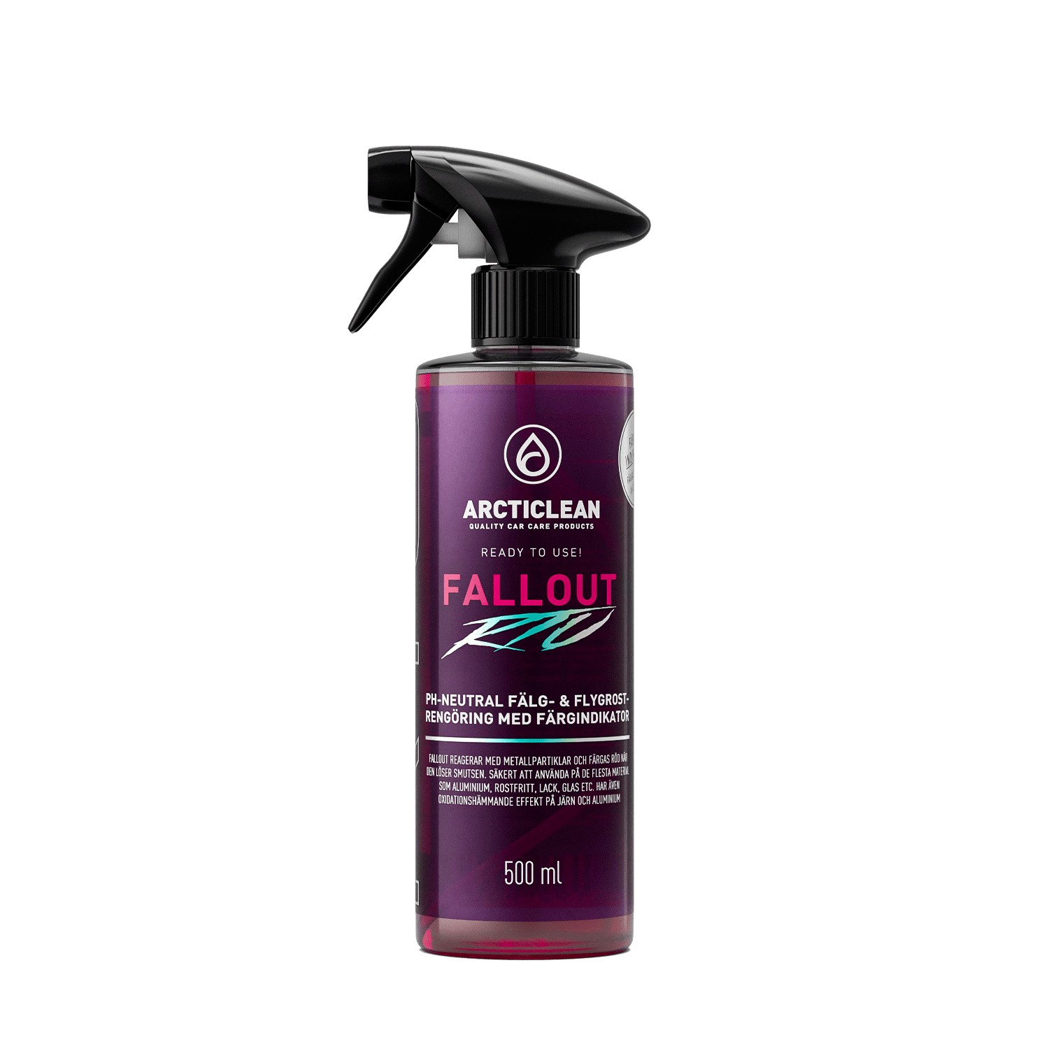 Arcticlean Fallout flygrostlösare 500 ml med sprayhandtag