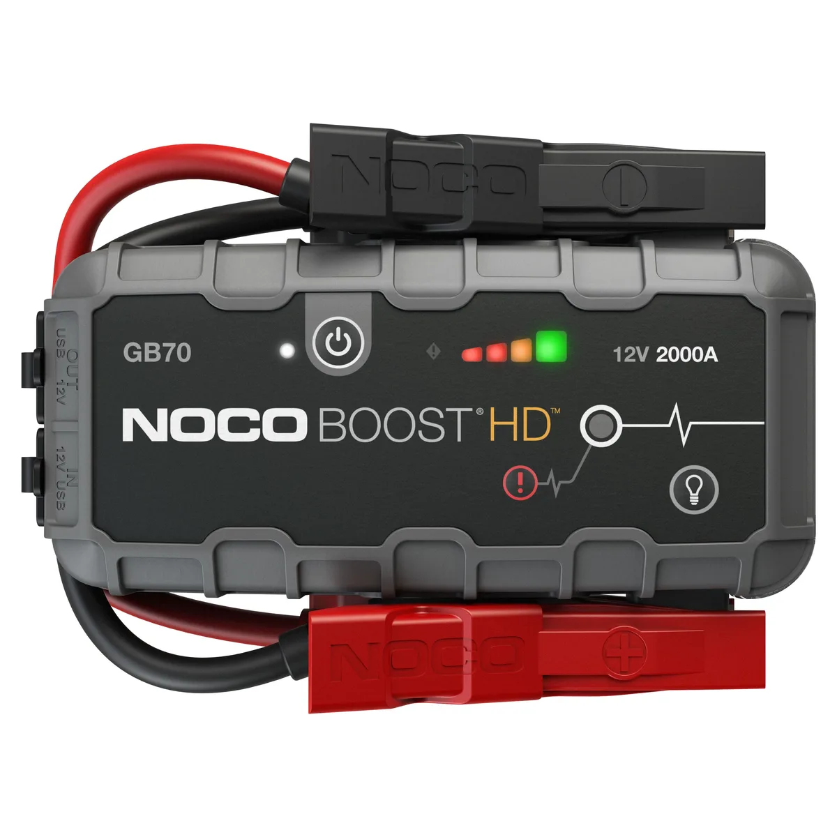 Noco Boost HD GB70 startbooster med upprullade kablar